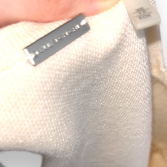 Ellie Tahari extra fine merino wool cut out Creme sweater top size Xs - Picture 7 of 8